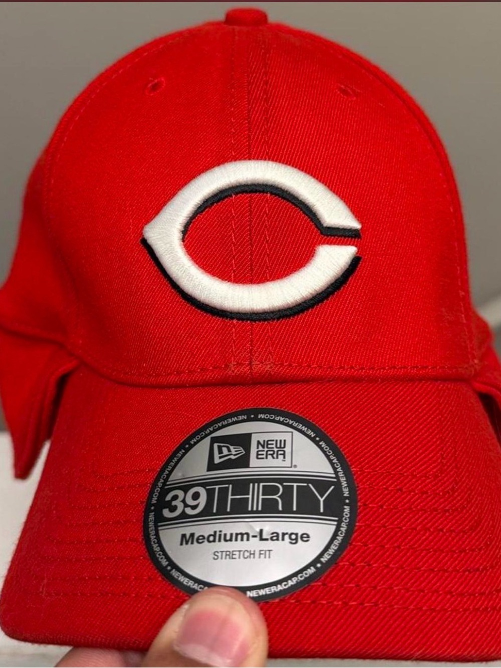 New Era Red Cincinnati 'C' 39THIRTY Stretch Fit Hat
